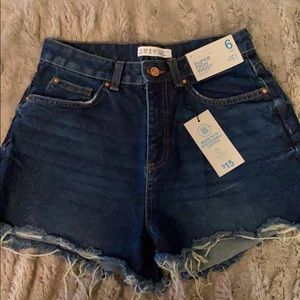 NWT primark dark jean shorts US 6